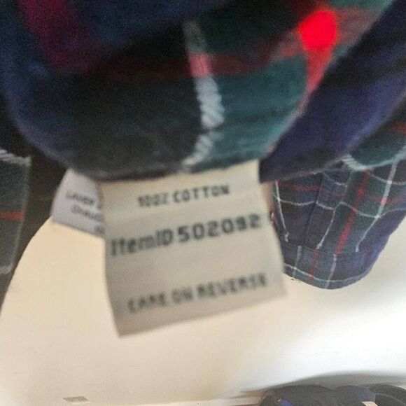 L.L. Bean Women's Scotch Plaid Flannel Tartan Shirt, Relaxed Zip Hoodie Medium - Picture 3 of 5